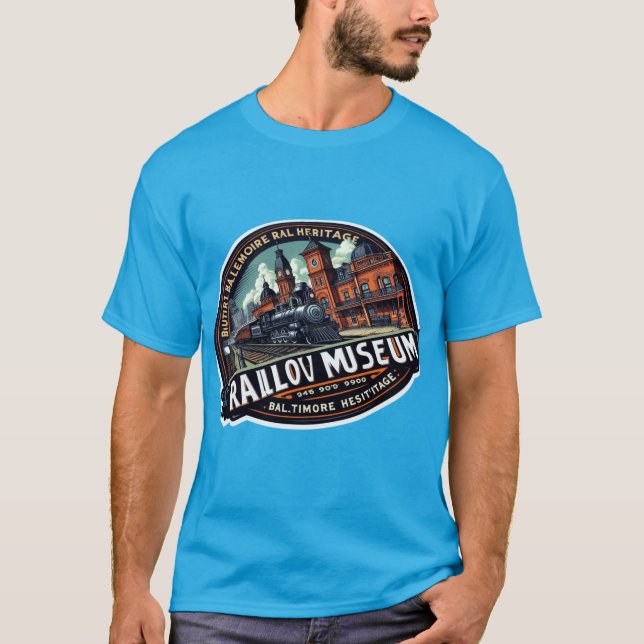 Vakt av spåren: B&O Museum, Baltimore T Shirt (Framsida)