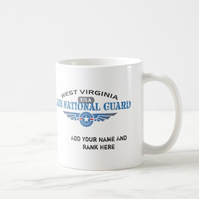 Vakt för West Virginia luftmedborgare Kaffemugg (Höger)
