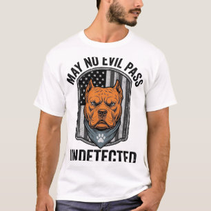 Vakt Hund Får Inte Ondska Passa Vintage Vektor Des T Shirt