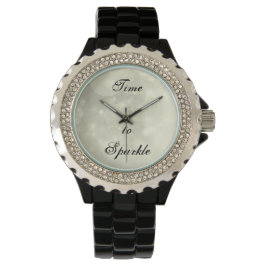 Vakt på dam med inspirationell rhinestone armbandsur