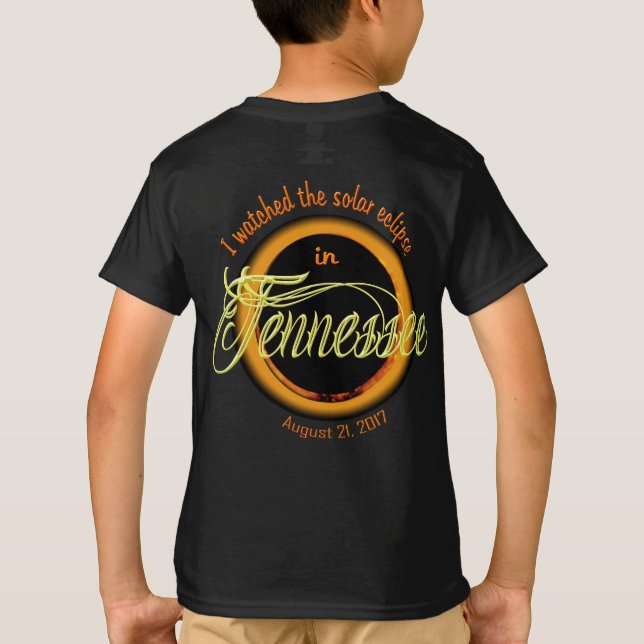 Vaktade Solar Eclipse TN Barn Shirts Tee Shirt (Baksida)