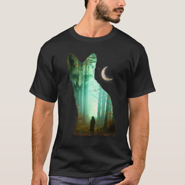 Vaktande räv t shirt (Framsida)