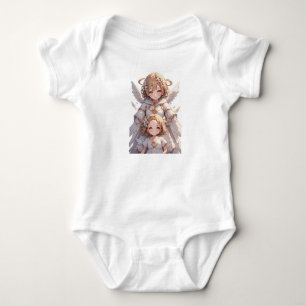 Väktarängel Babyflicka Kroppsoverall T Shirt