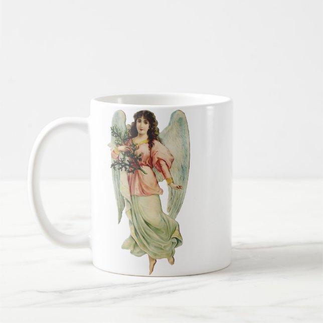 Väktarängel Gudomlig Vaksamhet & Nåde Konst Kaffemugg (Vänster)