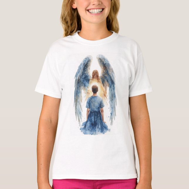 Väktarängel Tjej T-Shirt (Framsida)
