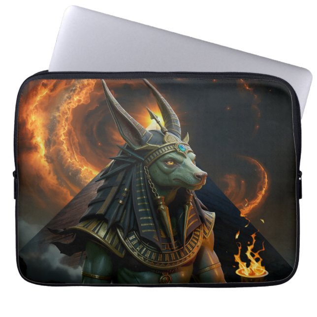 Väktare av efterlivet – Anubis.  Laptop Fodral (Framsidan)