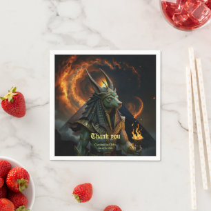 Väktare av efterlivet – Anubis.   Pappersservett