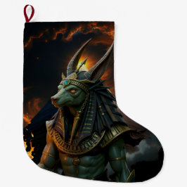 Väktare av efterlivet – Anubis.  Stor Julstrumpa