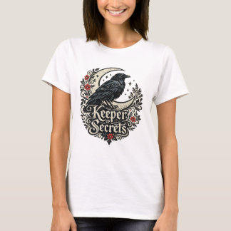 Väktare av Hemligheter Raven Moon Gotisk Cottageco T Shirt