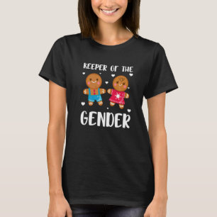 Vaktare Av Könsuppenbarelse Bebisdusch Gingerbrea T Shirt