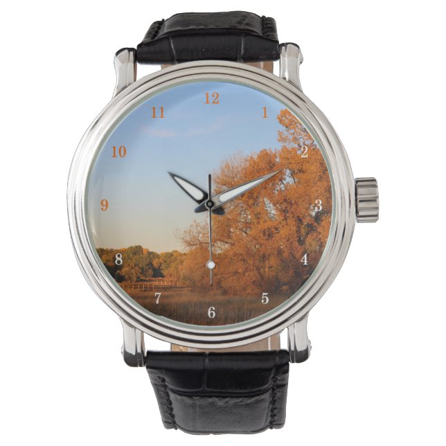 Vaktare utomhusscenen Wrist Watch Armbandsur (Framsida)