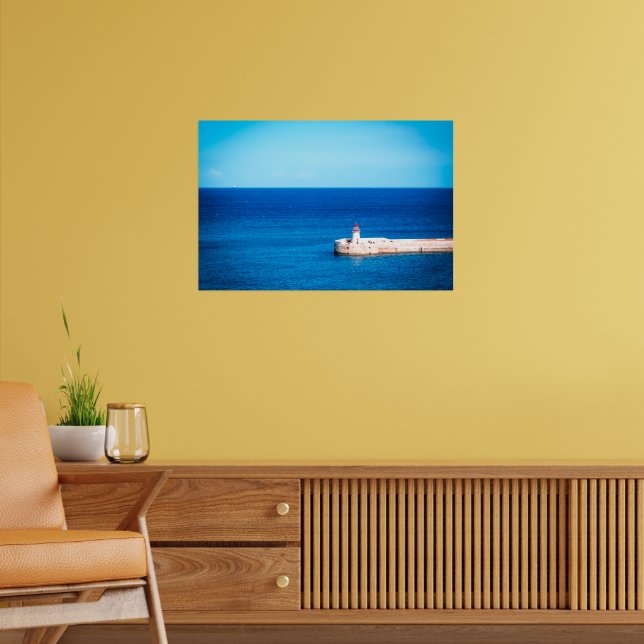 Vaktaren av Grand Harbour: Valletta Breakw Poster (Vardagsrum 2)