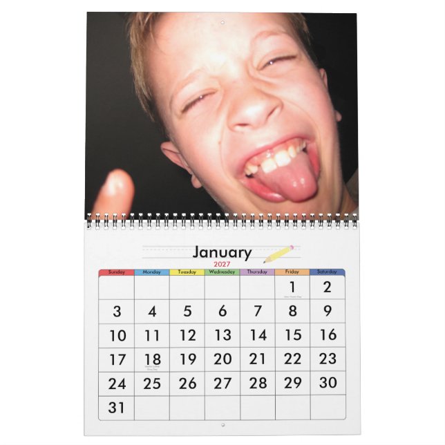 Väktast av alla kalender (Jan 2027)