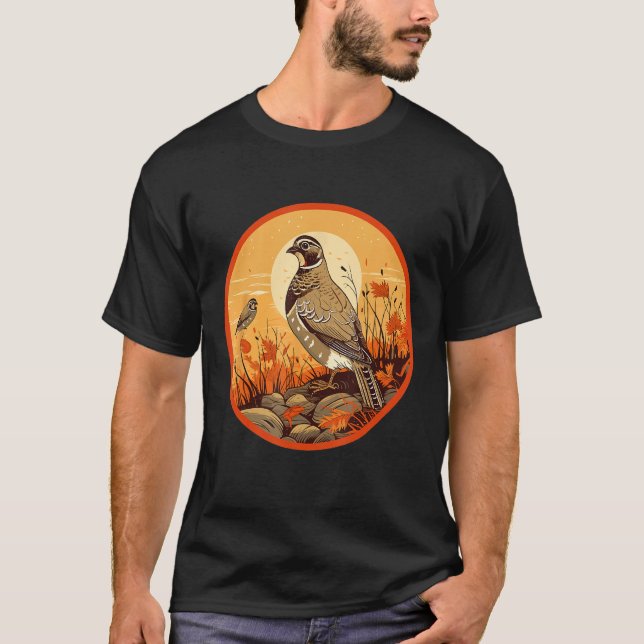 Vaktel Dvärgvakteluppfödare T Shirt (Framsida)