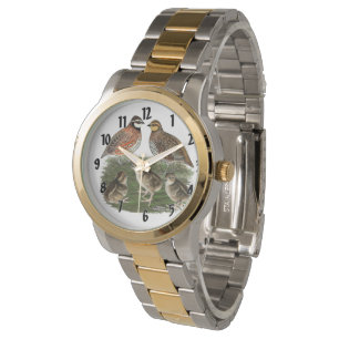 Vaktelfamilj Bobwhite Armbandsur
