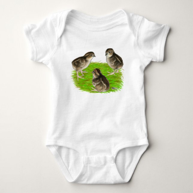 Vaktelkycklingar Tee (Framsida)
