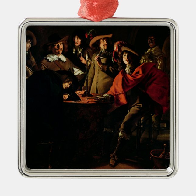 Vakterna som röker, 1643 julgransprydnad metall (Framsidan)