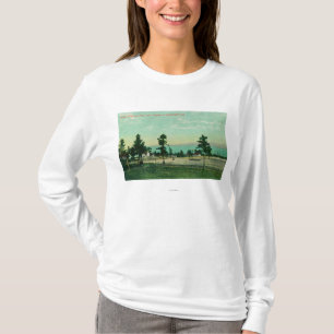 Vakthuset, flagga bemannar beskådar på Presidioe T-shirt