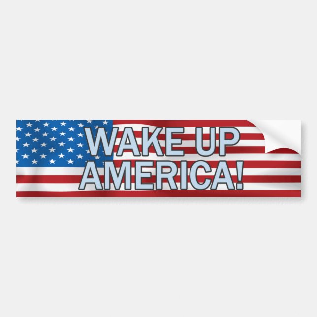 VAKTIVERA AMERIKAS Bumper Sticker Bildekal (Framsidan)