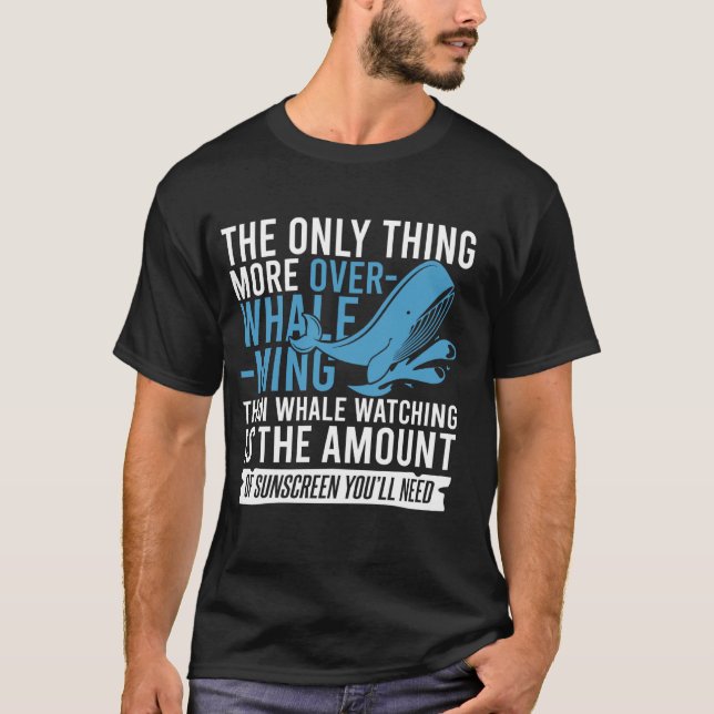 Vaktkvoter för valar och valvete t shirt (Framsida)