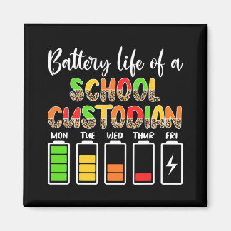 Vaktmästare Batteriliv Skolans Vaktmästare Magnet