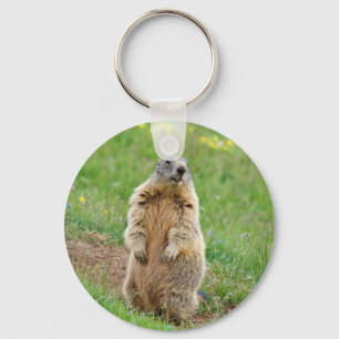 Vaktpostmarmot Nyckelring