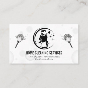 Vakuum och dammsugnar Logotypen Renaner Maid Visitkort