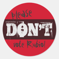 Val 2016 Rösta inte Rubio någon text