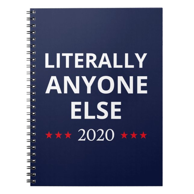 Val 2020, anti-trump - Alla andra Anteckningsbok (Framsidan)