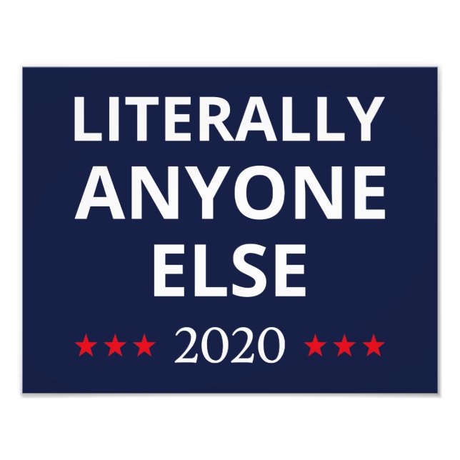 Val 2020, anti-trump - Alla andra Fototryck (Framsidan)