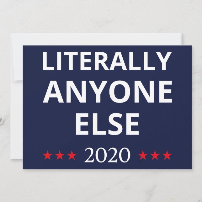 Val 2020, anti-trump - Alla andra Inbjudningar (Framsida)