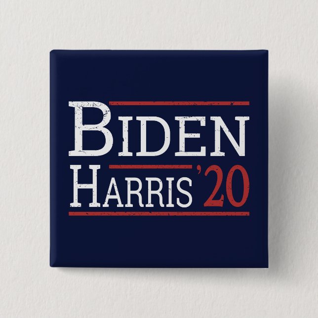 Val 2020 - Biden Harris I Knapp (Framsida)