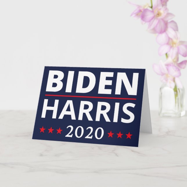 Val 2020 - Biden Harris II Kort (Orkide)