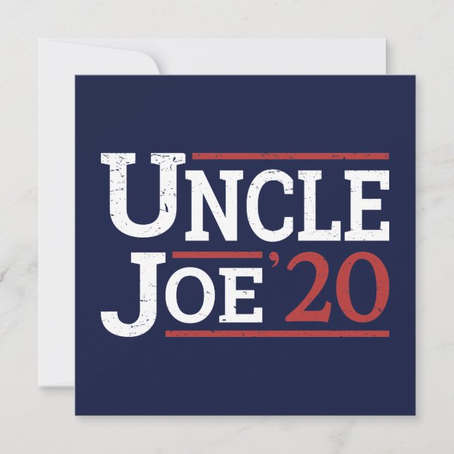 Val 2020 - farbror Joe (Framsida)