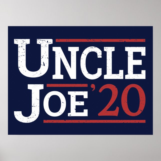 Val 2020 - farbror Joe Poster (Framsidan)