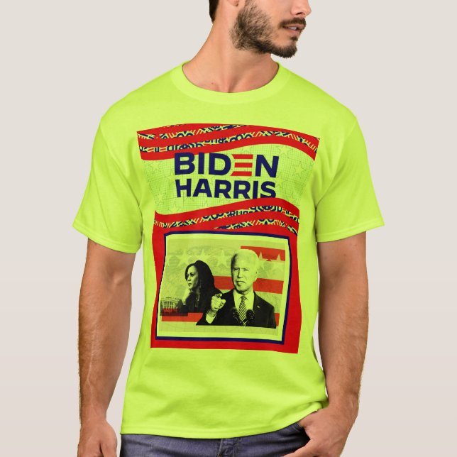 Val 2020 i BIDEN HARRIS T Shirt (Framsida)
