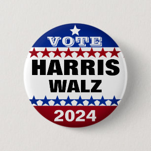 Val 2024 av Harris walz Knapp