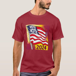 Val 2024 Flagga T-Shirt