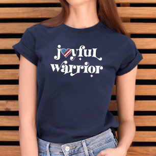 Val 2024 Kamala Glatta Warrior USA Heart Flagga T Shirt