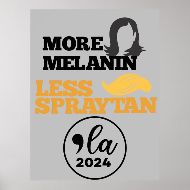Val 2024 Kamala Harris Funny Anti trump Poster (Framsidan)