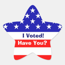 Val American Flagga Star Stickers Stjärnformat Klistermärke