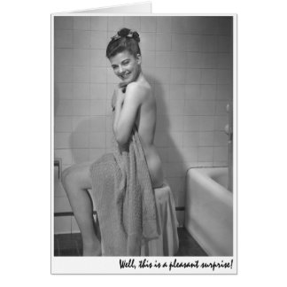 "Väl, är denna en angenäm överrrakning! ", Hälsningskort
