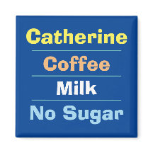 Val av dryck, mjölk & sockerpreferens på en