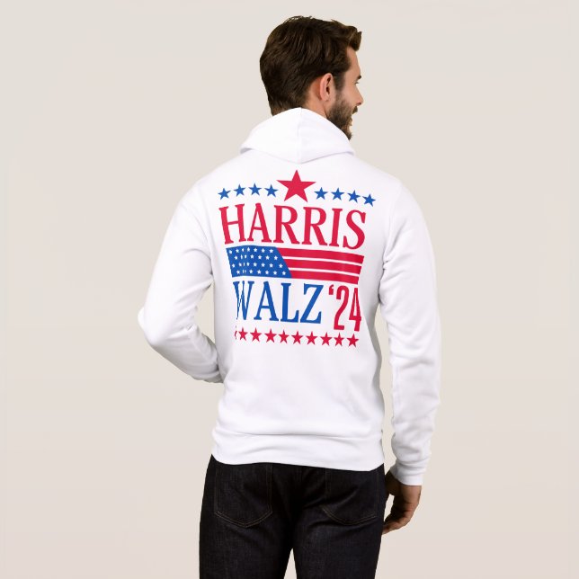 Val av Harris och Walz 2024 T Shirt (Hel baksida)