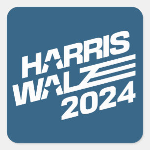 Val av Harris Walz 2024 Fyrkantigt Klistermärke