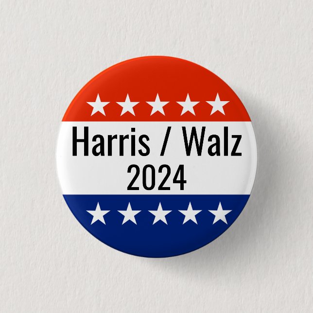 Val av Harris Walz 2024 Knapp (Framsida)