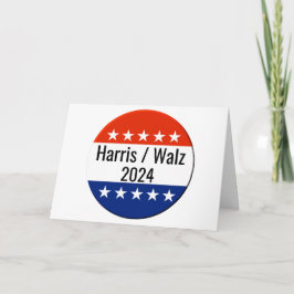 Val av Harris Walz 2024 Kort