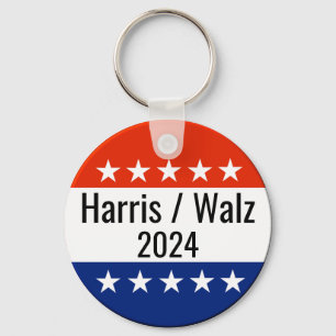 Val av Harris Walz 2024 Nyckelring