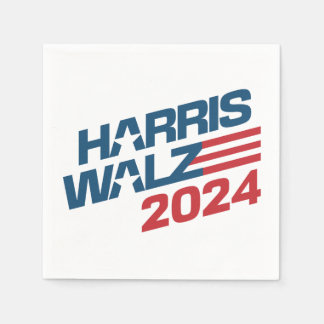Val av Harris Walz 2024 Pappersservett