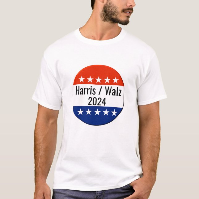 Val av Harris Walz 2024 T Shirt (Framsida)